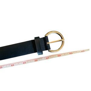 Black Belt with Gold Buckle